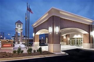 Exterior of Conference Center at twilight